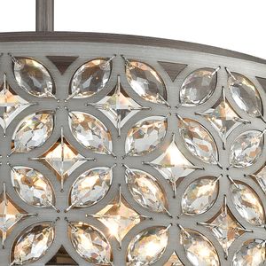 Rosslyn 22'' Wide 6-Light Chandelier - Weathered Zinc 5