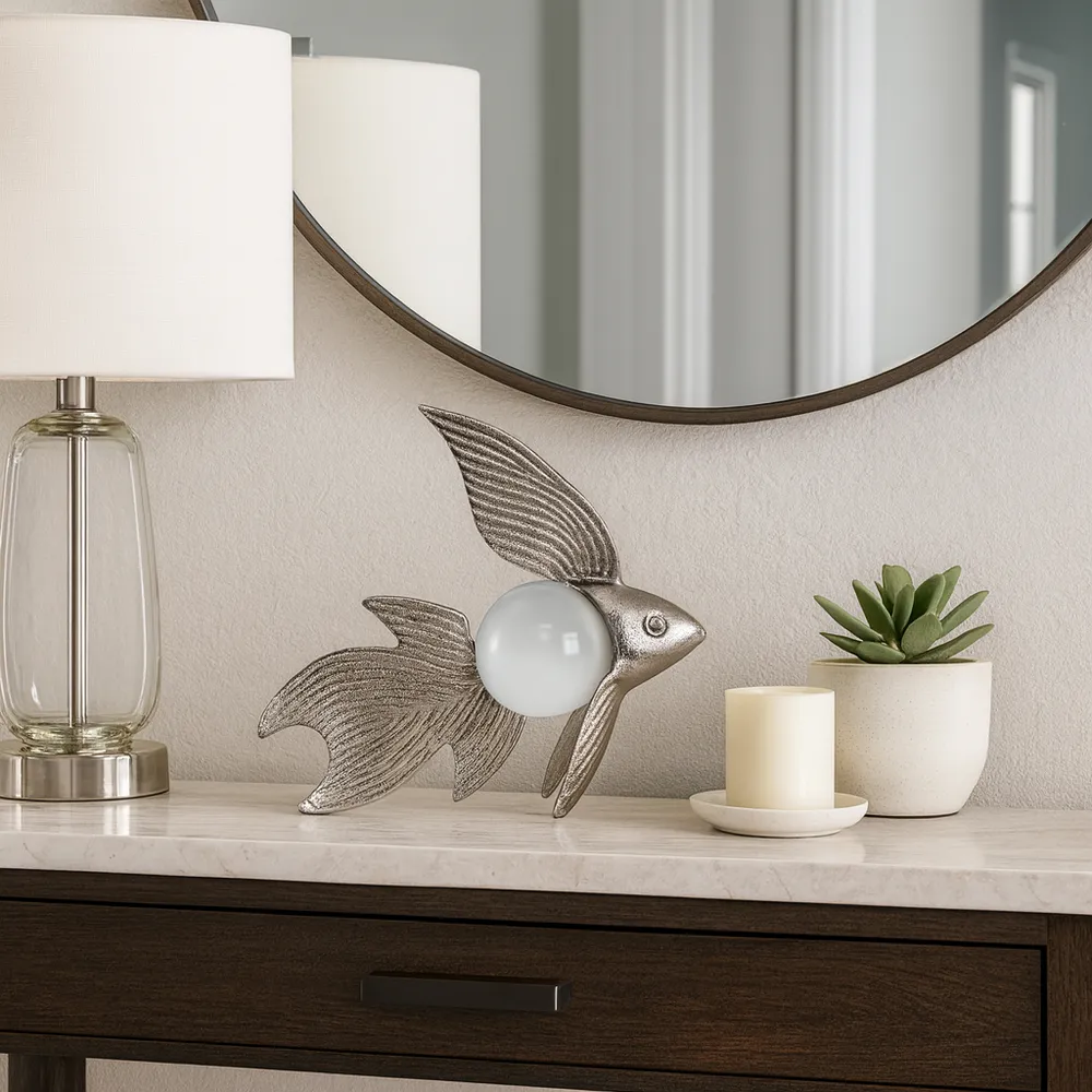 SHAYOAK SILVER DECOR 9 (IN)