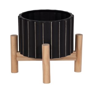CLAXTONFIELD BLACK PLANTER 6 (IN) 1
