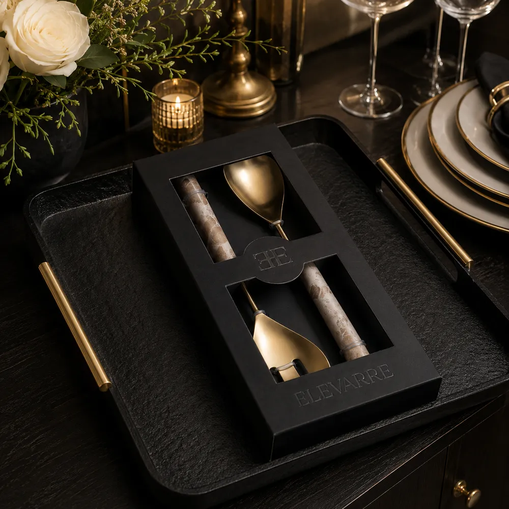ALDEROAK SET OF 2 TAN SERVEWARE 1 (IN)