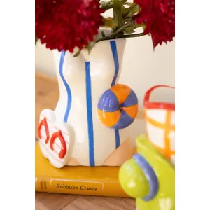 Set of 2 Ceramic Swimsuit Vases 3