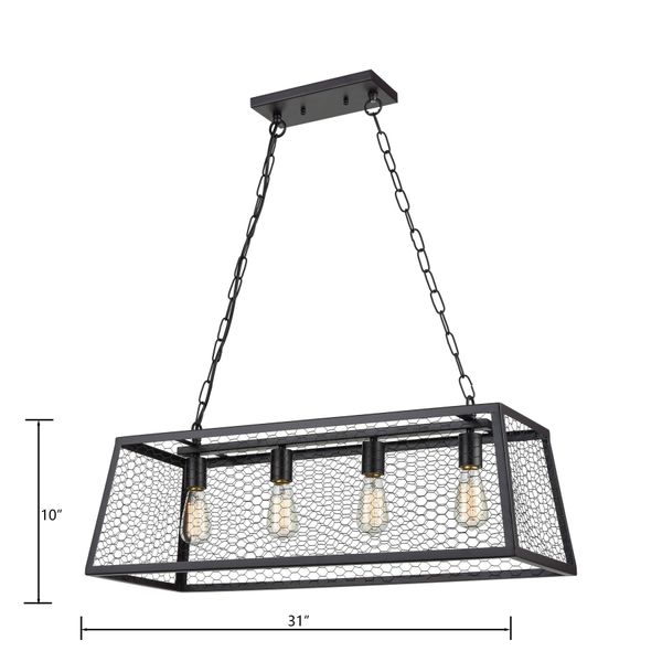Grange 31'' Wide 4-Light Chandelier - Oil Rubbed Bronze