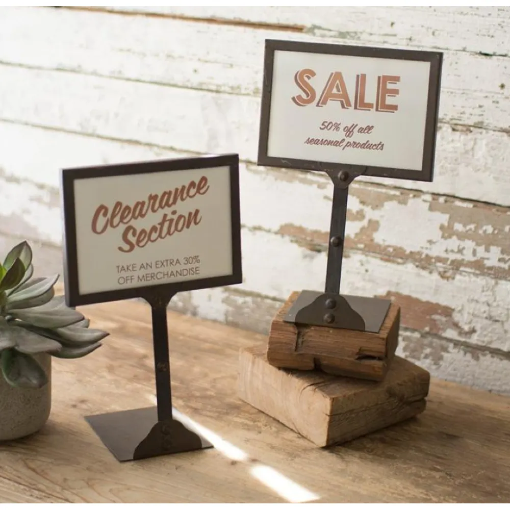 Easels + Signs