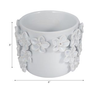 ELWINCROSS WHITE PLANTER 6 (IN) 8