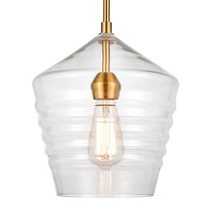 Konis 10'' Wide 1-Light Mini Pendant - Satin Brass 4