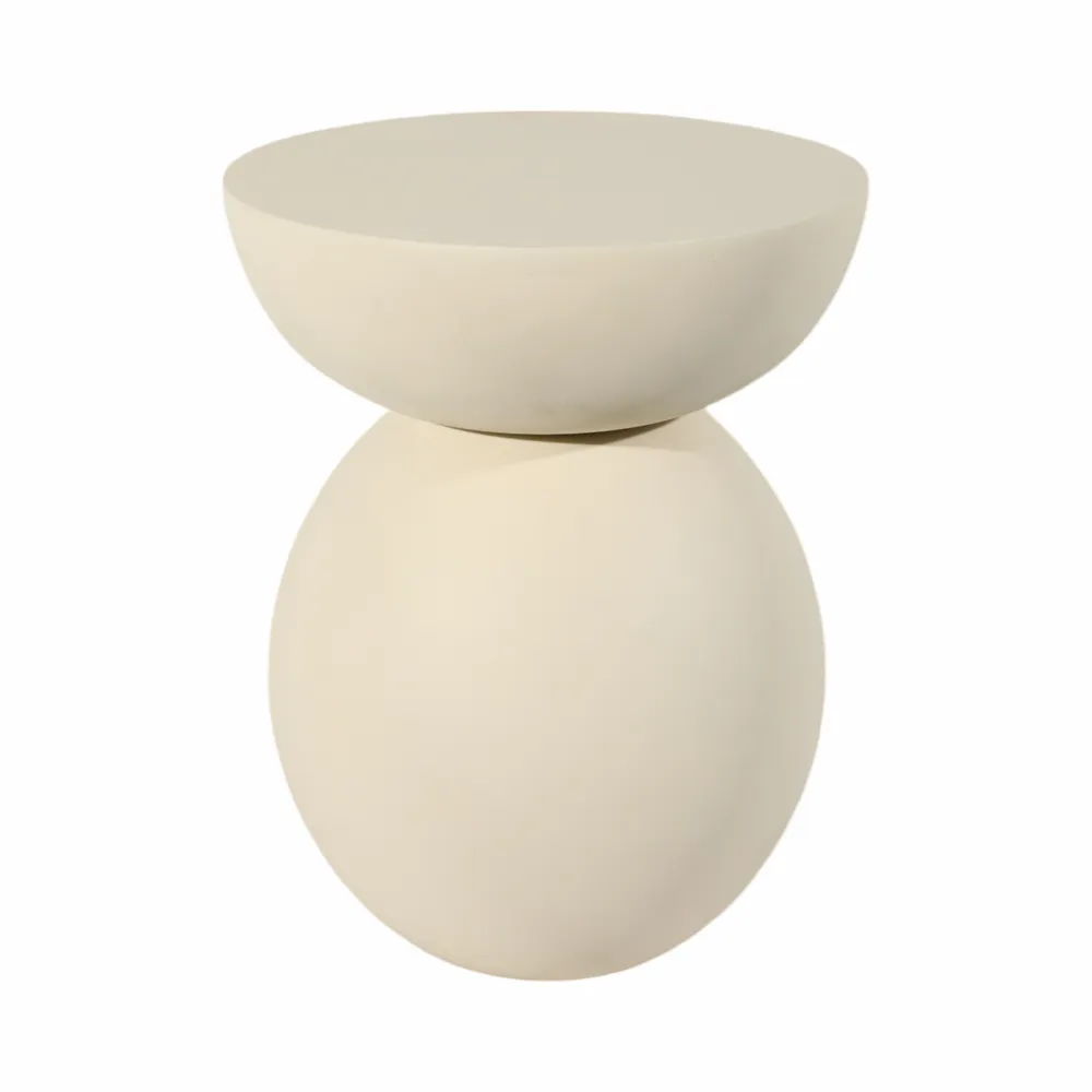 ASHMOOR WHITE TABLE 19 (IN)