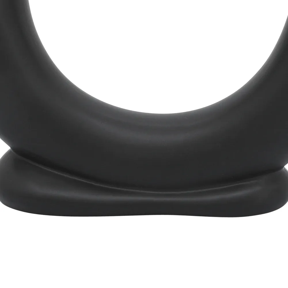 LENNONHAM BLACK VASE 8 (IN)