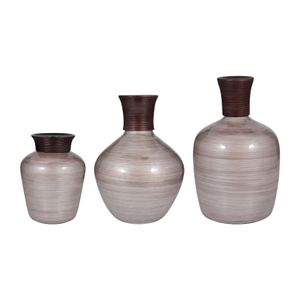 ELDONWICK BROWN GLASS VASE 16 (IN) 8