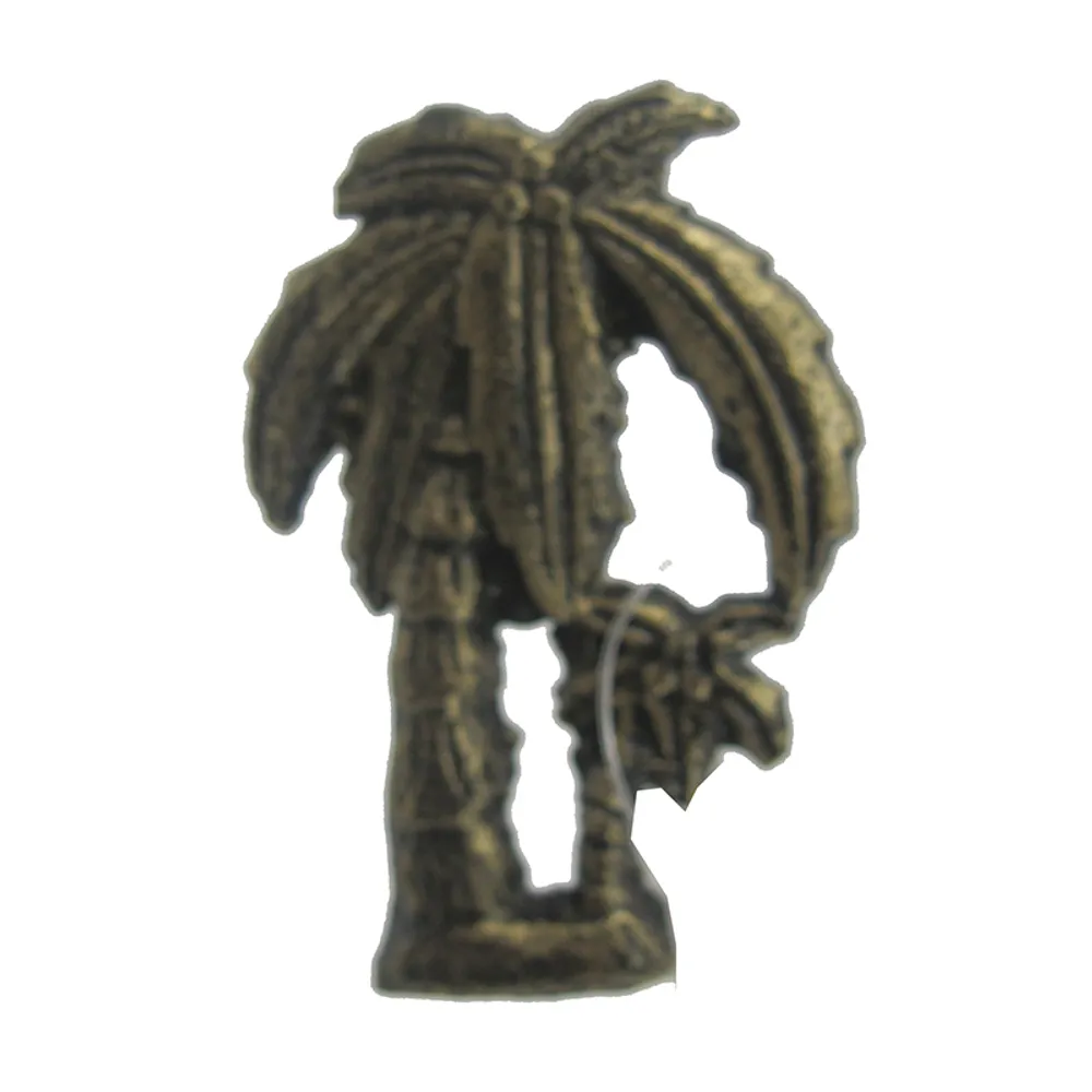 2.75" ANT GOLD C/I PALM DRAWER PULL