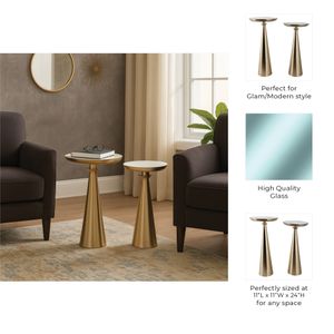 ARMONCROSS SET OF 2 GOLD TABLE 24 (IN) 10