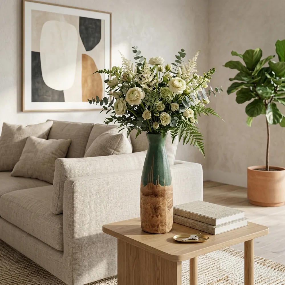 DARIENMILL GREEN VASE 21 (IN)