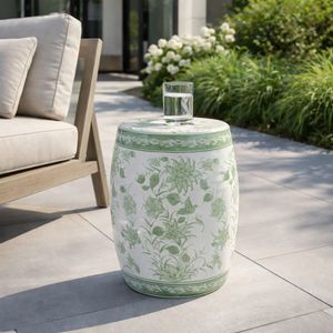 HUNTERDALE GREEN GARDEN STOOL 18 (IN) 11