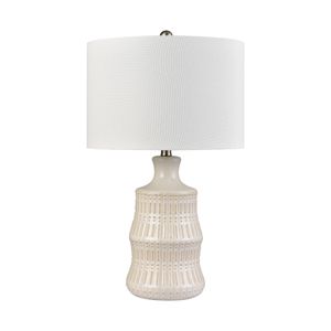 Dorin 25.5'' High 1-Light Table Lamp - White Glazed 2