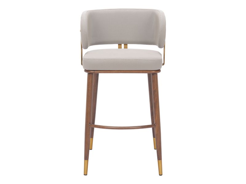 Brew Barstool Beige & Walnut 4