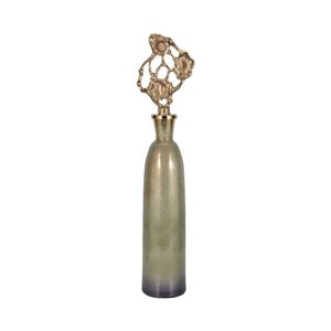 BECKETTWELL GOLD GLASS VASE 35 (IN) 1