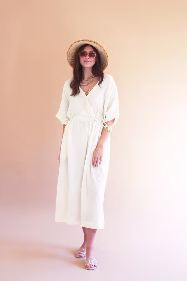 Jumper with Drawstring Waist / Cotton