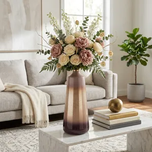 BRYNBURN GOLD GLASS VASE 21 (IN) 2