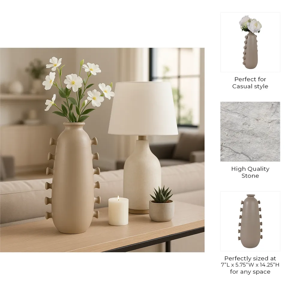 BURGESSBROOK TAN VASE 15 (IN)