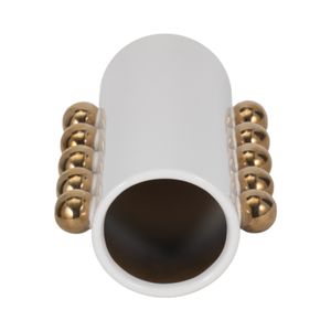 GARSONHAM WHITE VASE 10 (IN) 7