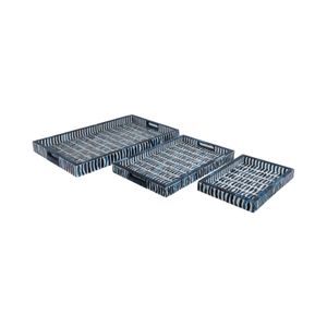MASONTON SET OF 3 BLUE TRAY 2 (IN) 3
