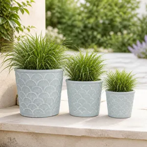 ROLANDGATE SET OF 3 BLUE PLANTER 9 (IN) 11
