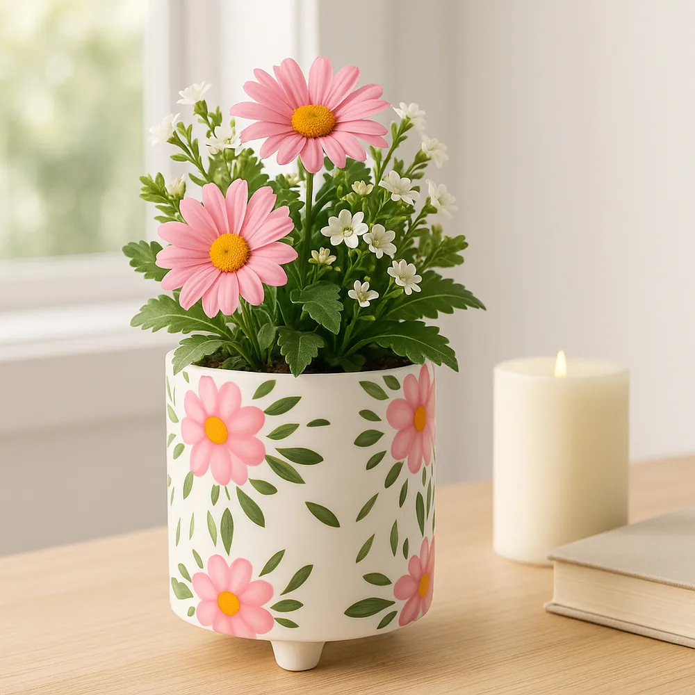 ALMAWAY WHITE PLANTER 6 (IN)