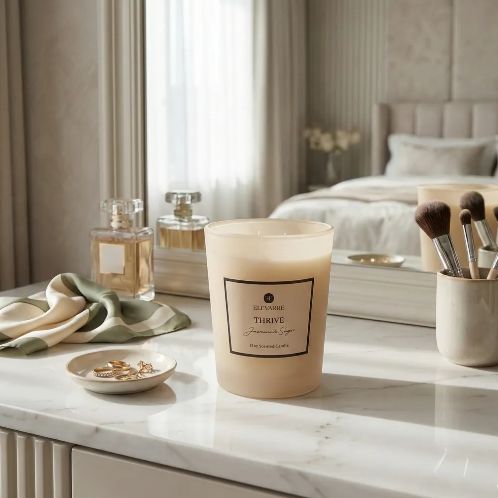 ROWANSTONE THRIVE JASMINE & SAGE CANDLE 7 (IN)