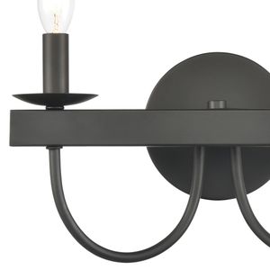 Williamson 14'' Wide 2-Light Vanity Light - Black 2