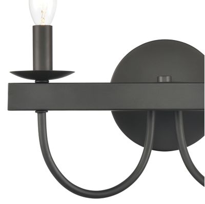 Williamson 14″ Wide 2-Light Vanity Light - Black