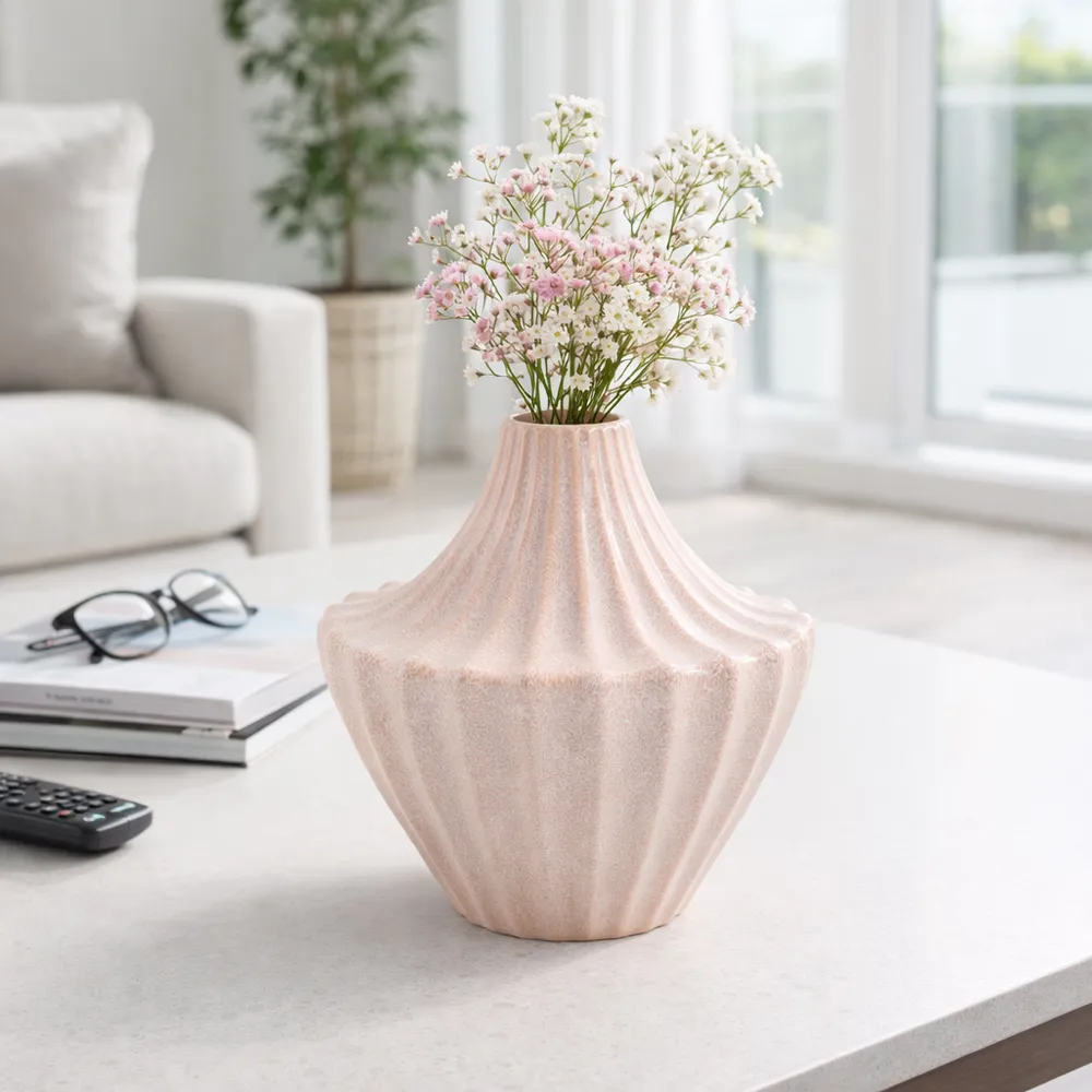 ALTON PINK VASE 8 (IN)
