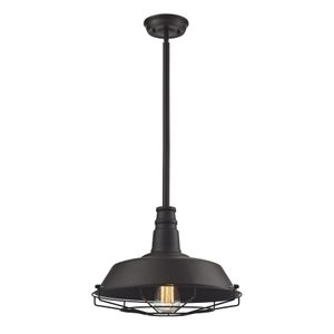 Warehouse Pendant 15'' Wide 1-Light Pendant - Oil Rubbed Bronze 1
