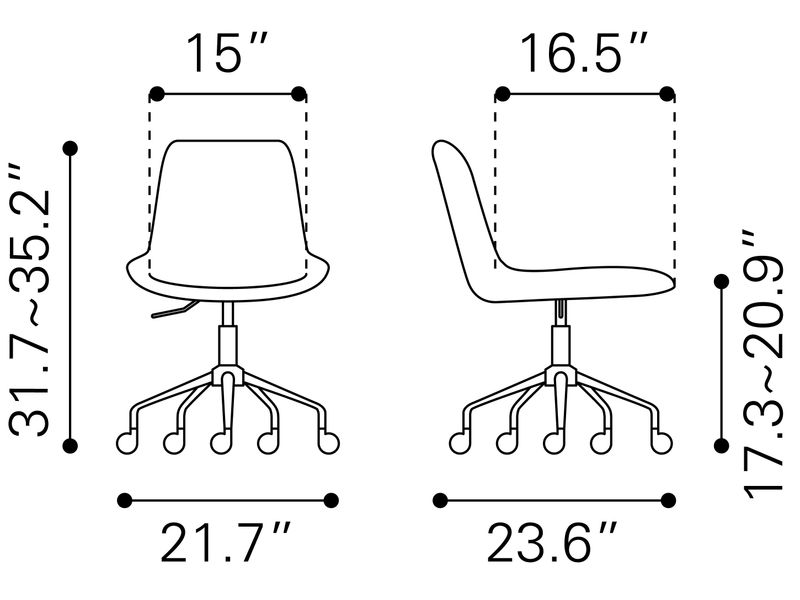 Byron Office Chair Brown 12