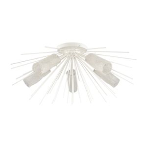 Sea Urchin 32'' Wide 5-Light Semi Flush Mount - White Coral 2