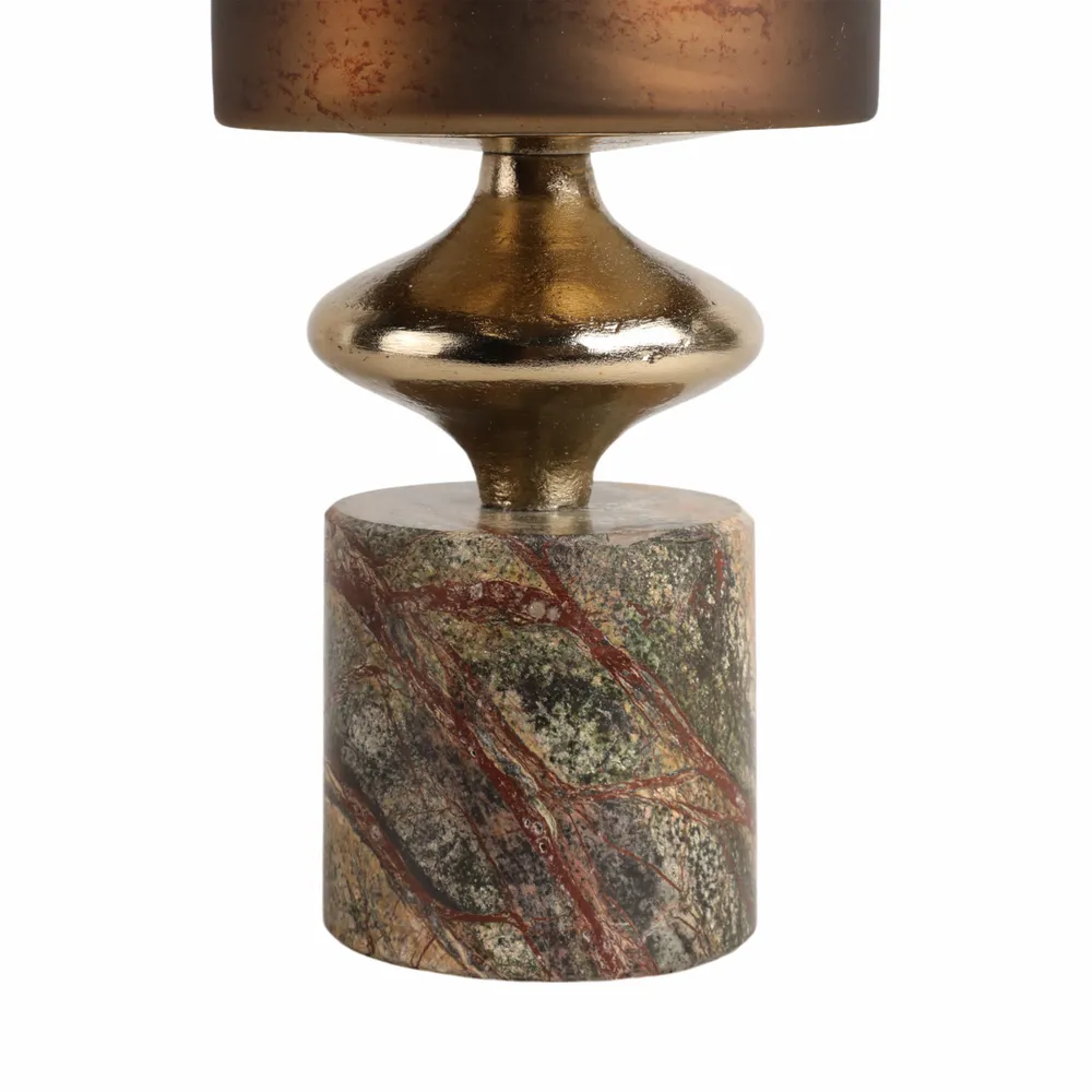 OPALHAVEN BROWN GLASS VASE 17 (IN)