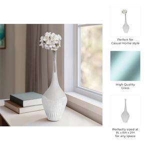 21" DULCET LARGE GLASS BOTTLE 8