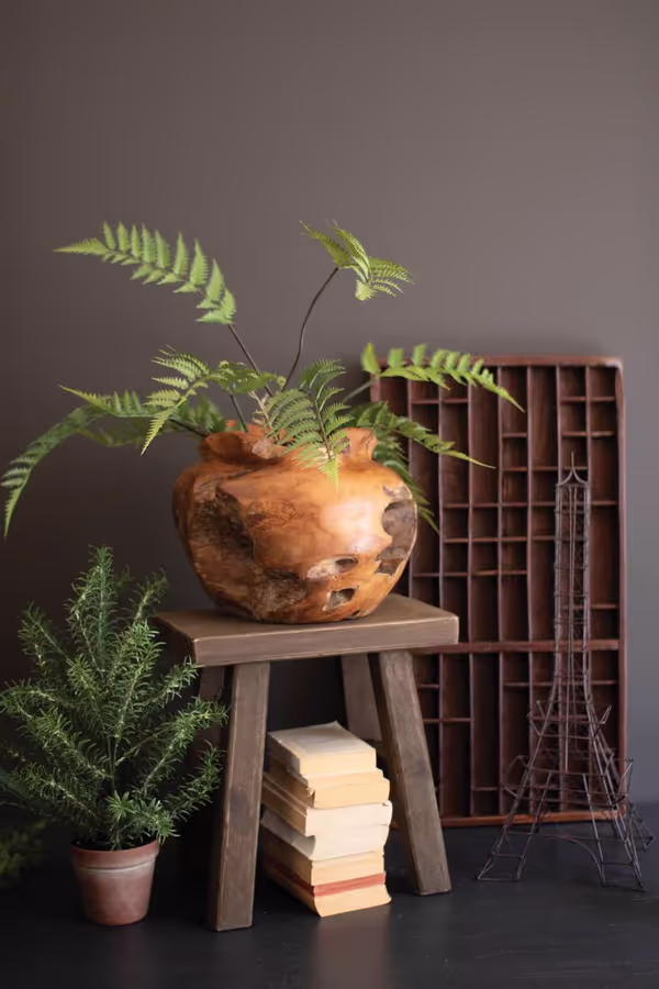 Teakwood Urn