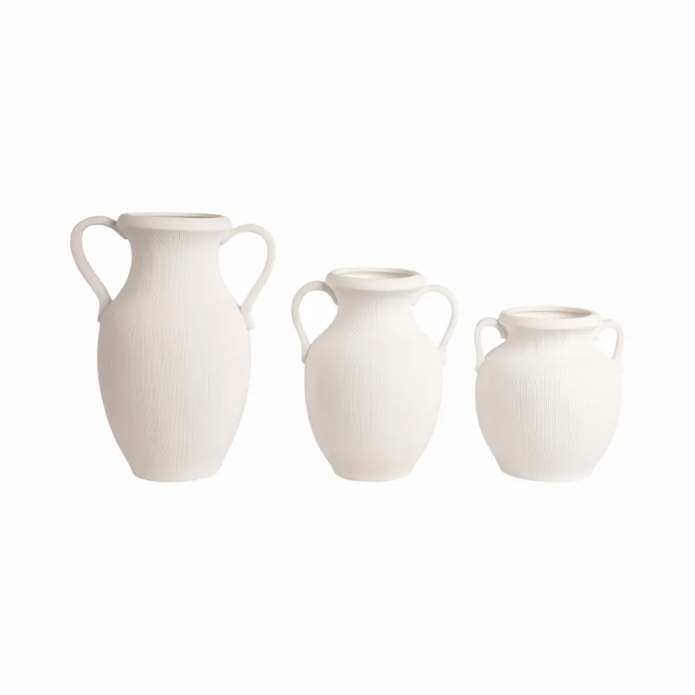 GARTONSHAW WHITE VASE 10 (IN)
