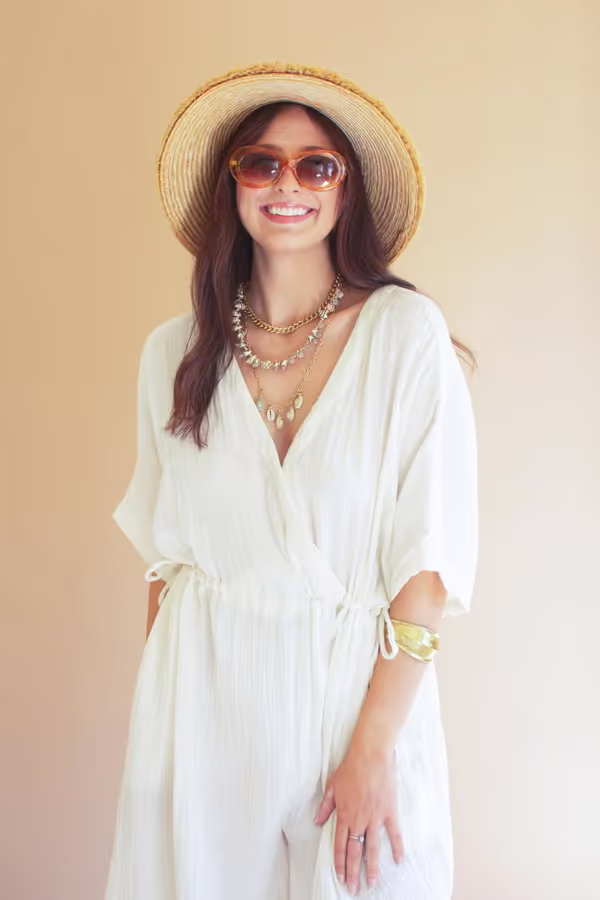 Jumper with Drawstring Waist / Cotton
