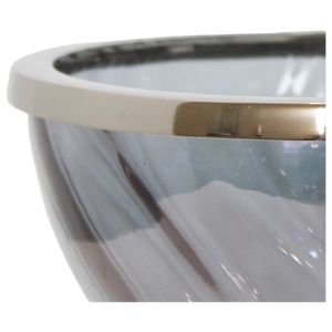 ASPENSIDE GRAY GLASS VASE 11 (IN) 3
