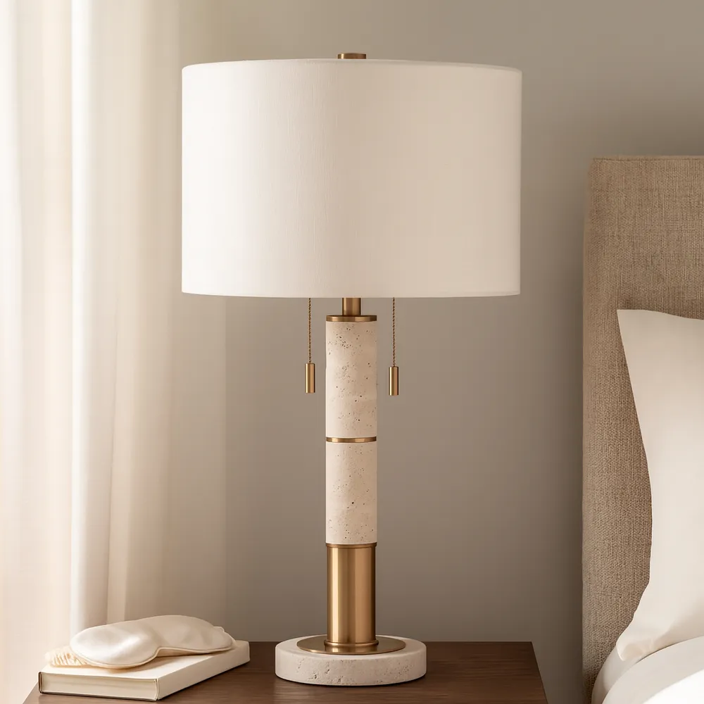 ALECSIDE IVORY LAMP 28 (IN)