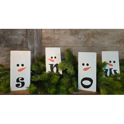 Snow Blocks 3x6.5in