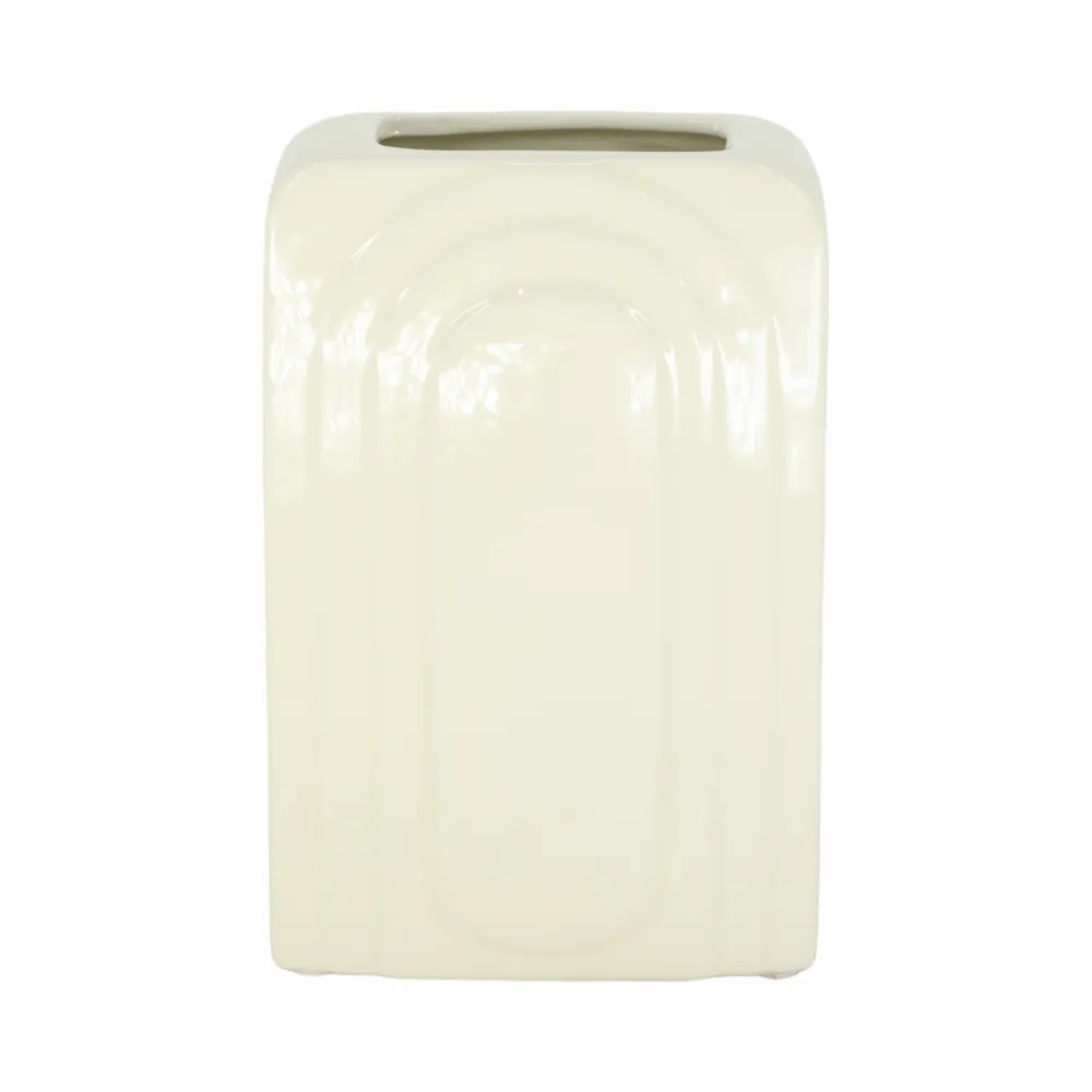 GRAYDONTON WHITE VASE 7 (IN)