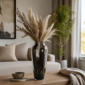 EMORYGROVE BROWN GLASS VASE 17 (IN) 4