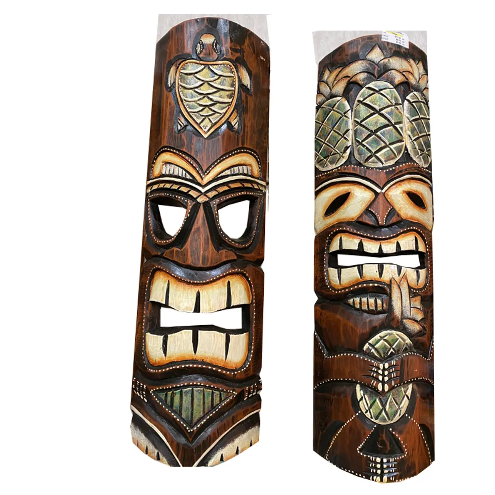 19-1/2" TIKI MASK 2-ASST
