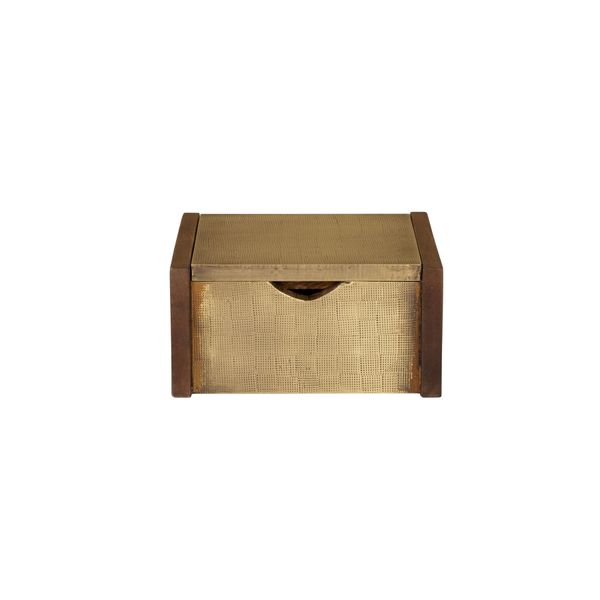 Dorsey Box - Small Aged Brass