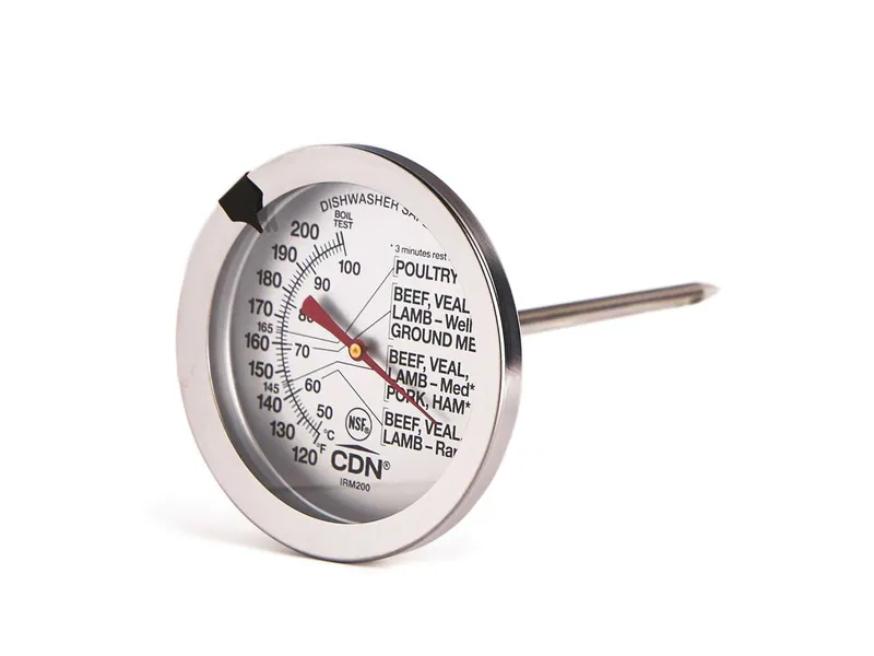 CDN Thermometer, Dial, Cooking Meat/Poultry Ovenproof Silver 1