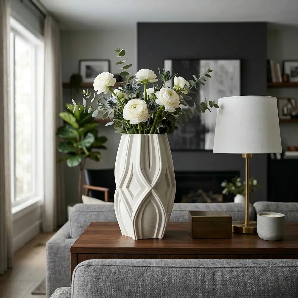 SYLVANBEACH IVORY VASE 14 (IN)