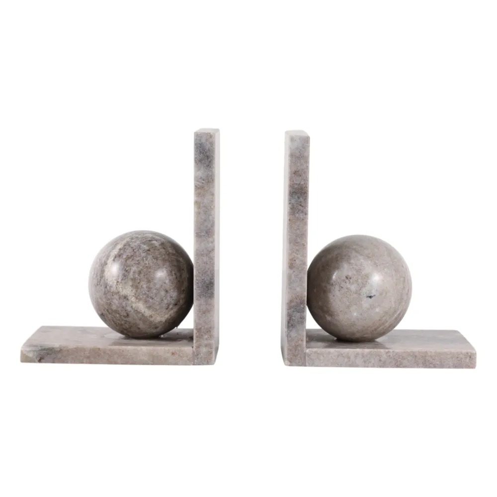 TESSOAK SET OF 2 TAN BOOKENDS 7 (IN)