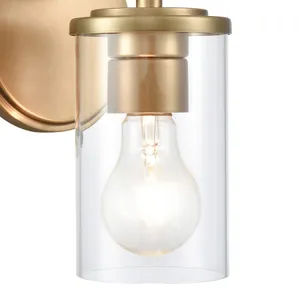 Burrow 5'' Wide 1-Light Vanity Light - Natural Brass 4