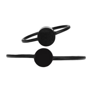FLORARIDGE SET OF 2 BLACK METAL 19 (IN) 9